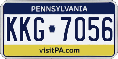 PA license plate KKG7056