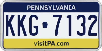 PA license plate KKG7132