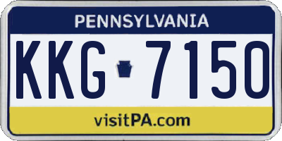 PA license plate KKG7150