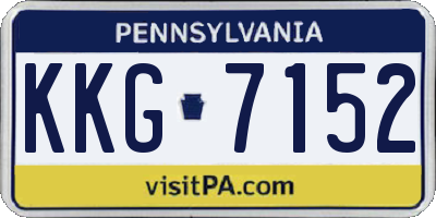 PA license plate KKG7152