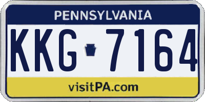 PA license plate KKG7164