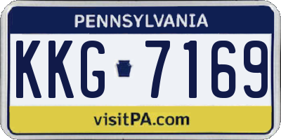 PA license plate KKG7169