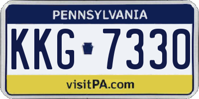 PA license plate KKG7330