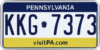 PA license plate KKG7373