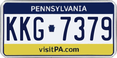 PA license plate KKG7379