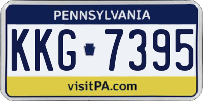 PA license plate KKG7395
