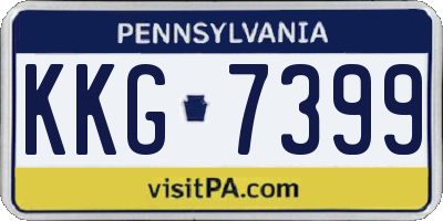 PA license plate KKG7399