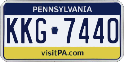 PA license plate KKG7440