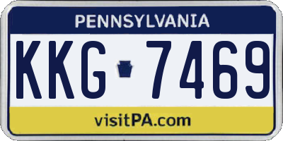 PA license plate KKG7469
