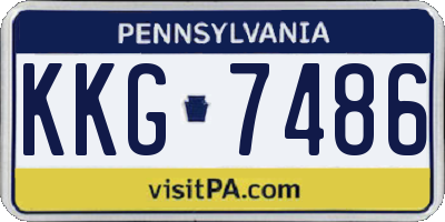 PA license plate KKG7486