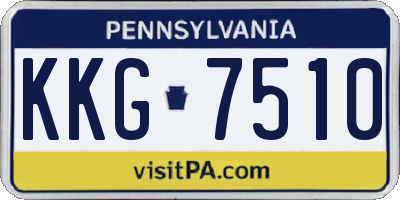 PA license plate KKG7510