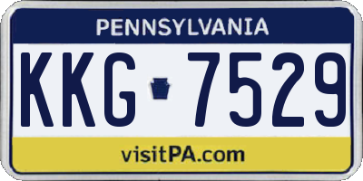 PA license plate KKG7529