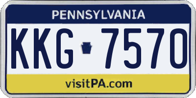 PA license plate KKG7570