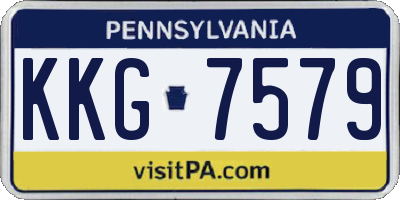 PA license plate KKG7579