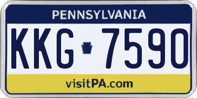 PA license plate KKG7590