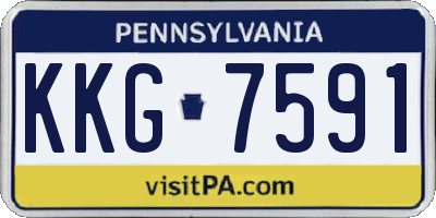 PA license plate KKG7591