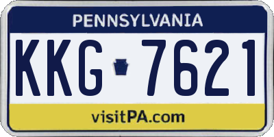 PA license plate KKG7621
