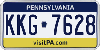 PA license plate KKG7628