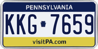PA license plate KKG7659