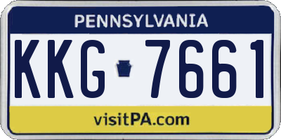 PA license plate KKG7661