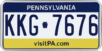 PA license plate KKG7676
