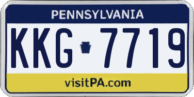 PA license plate KKG7719