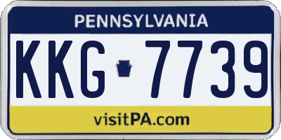 PA license plate KKG7739