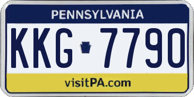 PA license plate KKG7790