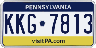 PA license plate KKG7813