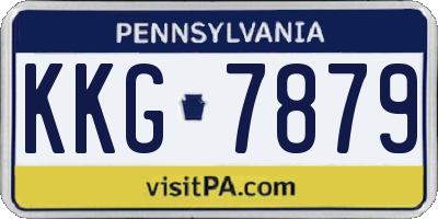 PA license plate KKG7879