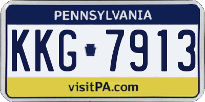 PA license plate KKG7913