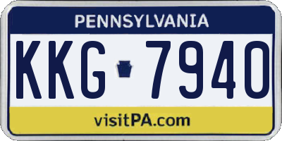 PA license plate KKG7940