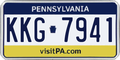 PA license plate KKG7941