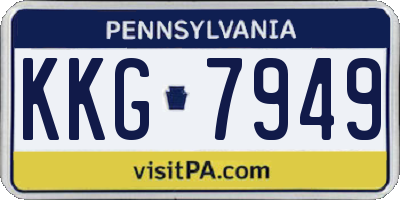 PA license plate KKG7949