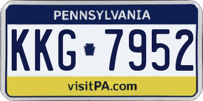 PA license plate KKG7952