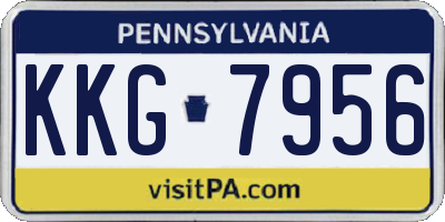 PA license plate KKG7956
