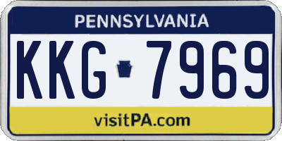 PA license plate KKG7969