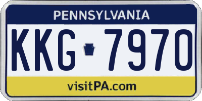 PA license plate KKG7970