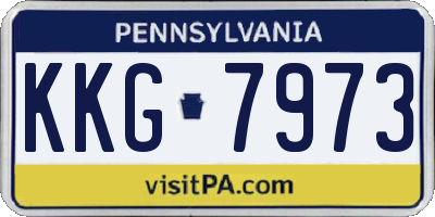 PA license plate KKG7973