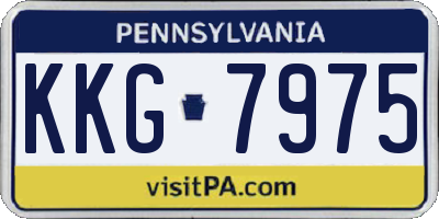 PA license plate KKG7975