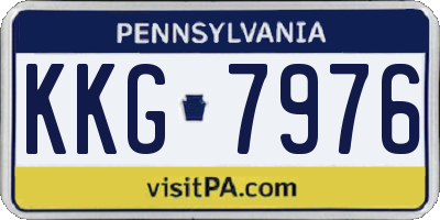 PA license plate KKG7976