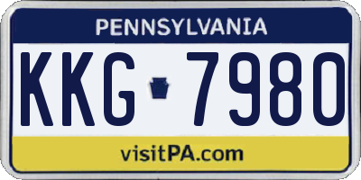 PA license plate KKG7980