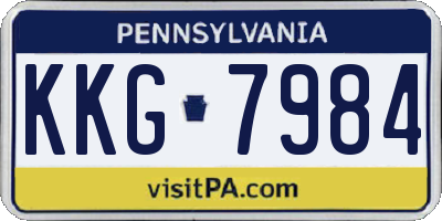 PA license plate KKG7984