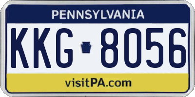 PA license plate KKG8056