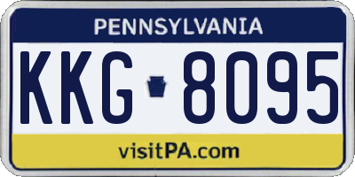 PA license plate KKG8095
