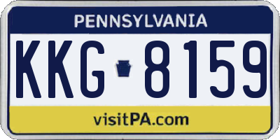 PA license plate KKG8159