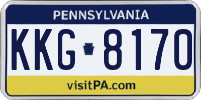 PA license plate KKG8170