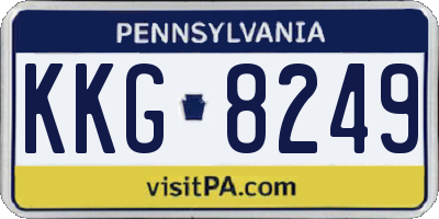PA license plate KKG8249