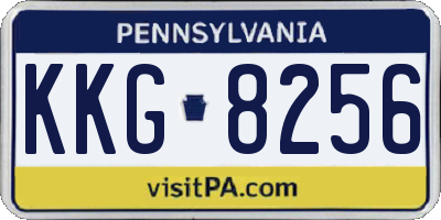 PA license plate KKG8256