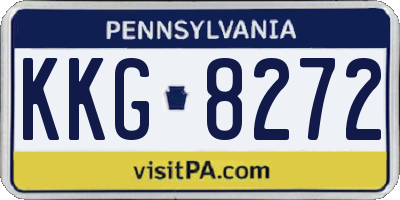PA license plate KKG8272